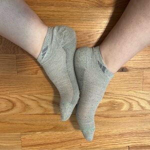 Used gray women’s ankle socks